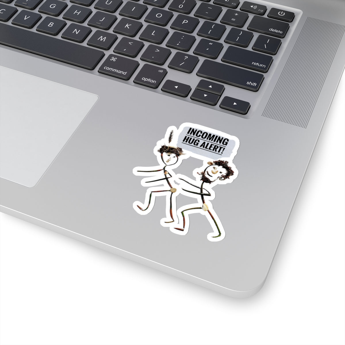 Incoming Hug Alert Vinyl Sticker