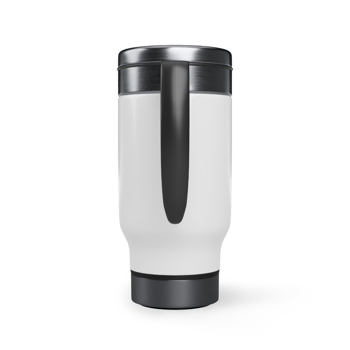 Start your day the Sandy Girl Way Stainless Steel Travel Mug with Handle, 14oz