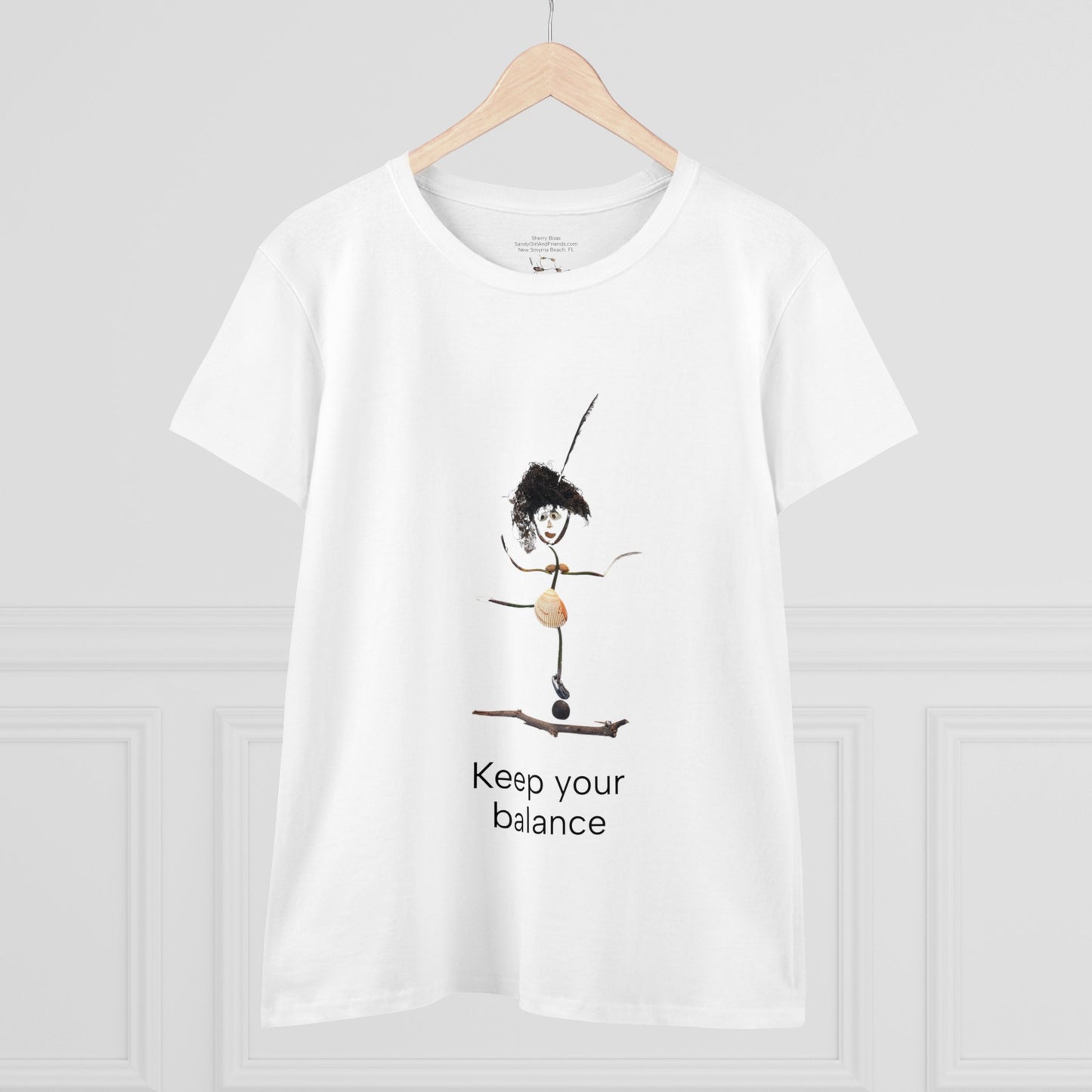 Keep Your Balance Women's Midweight Cotton Tee