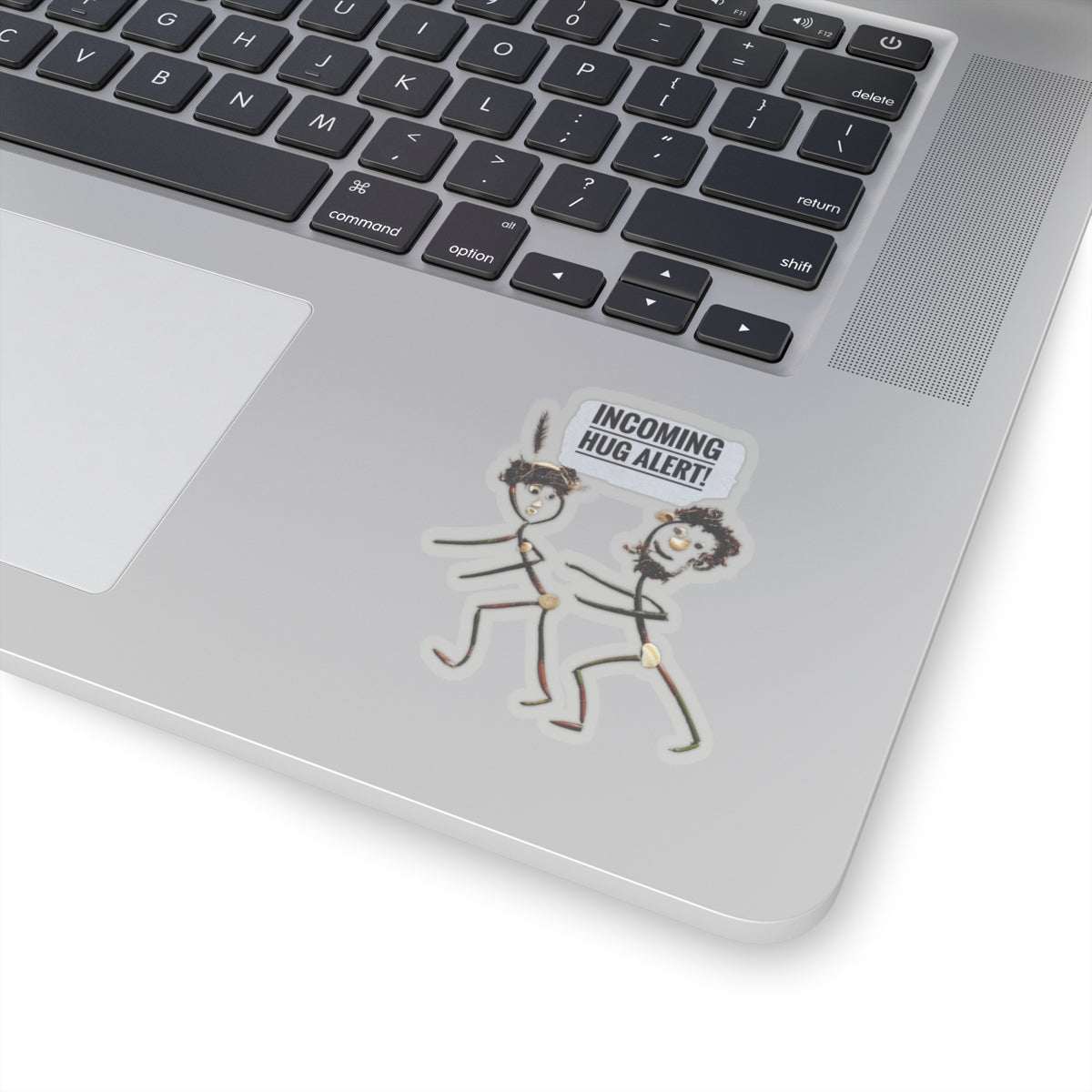 Incoming Hug Alert Vinyl Sticker