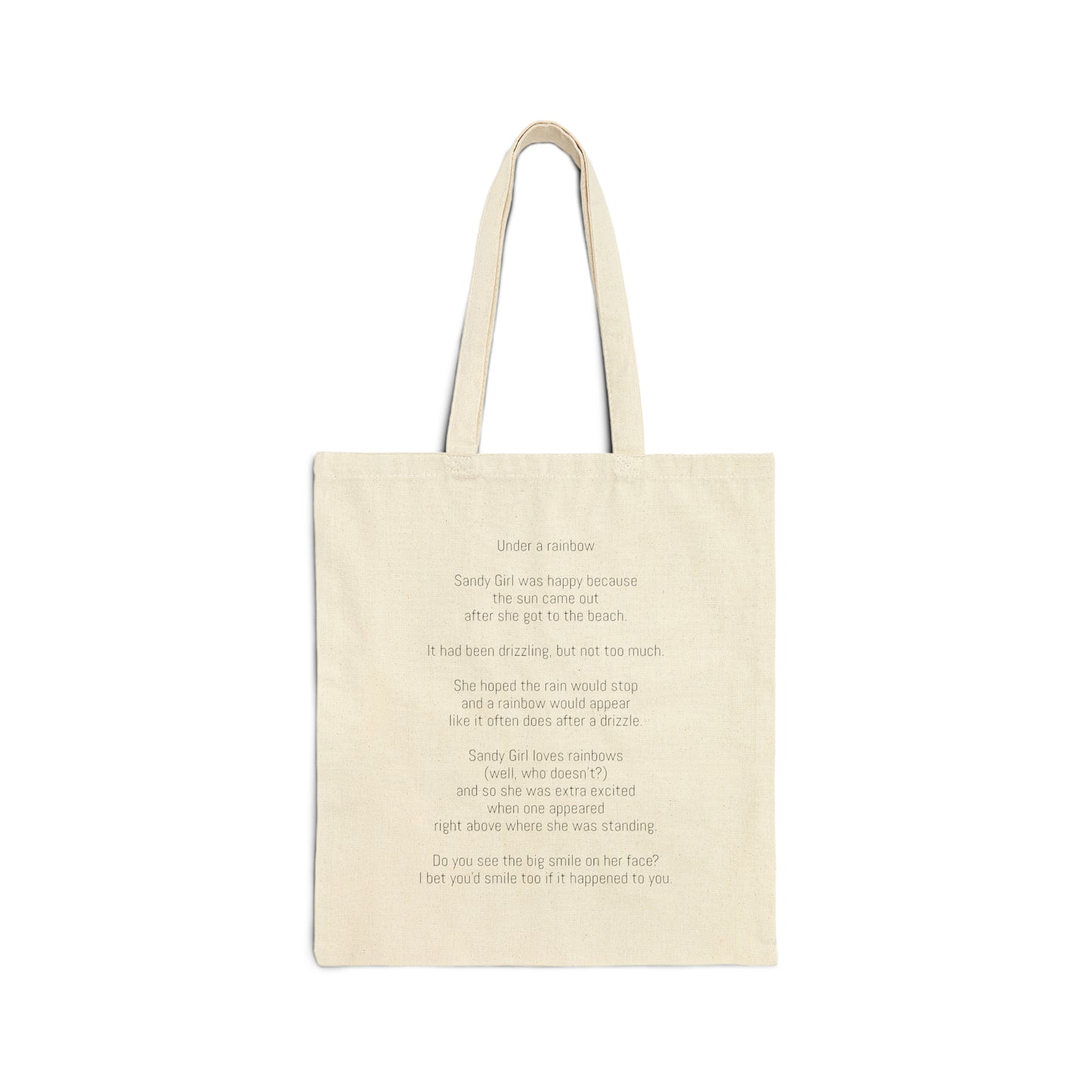 Under a Rainbow Cotton Canvas Tote Bag