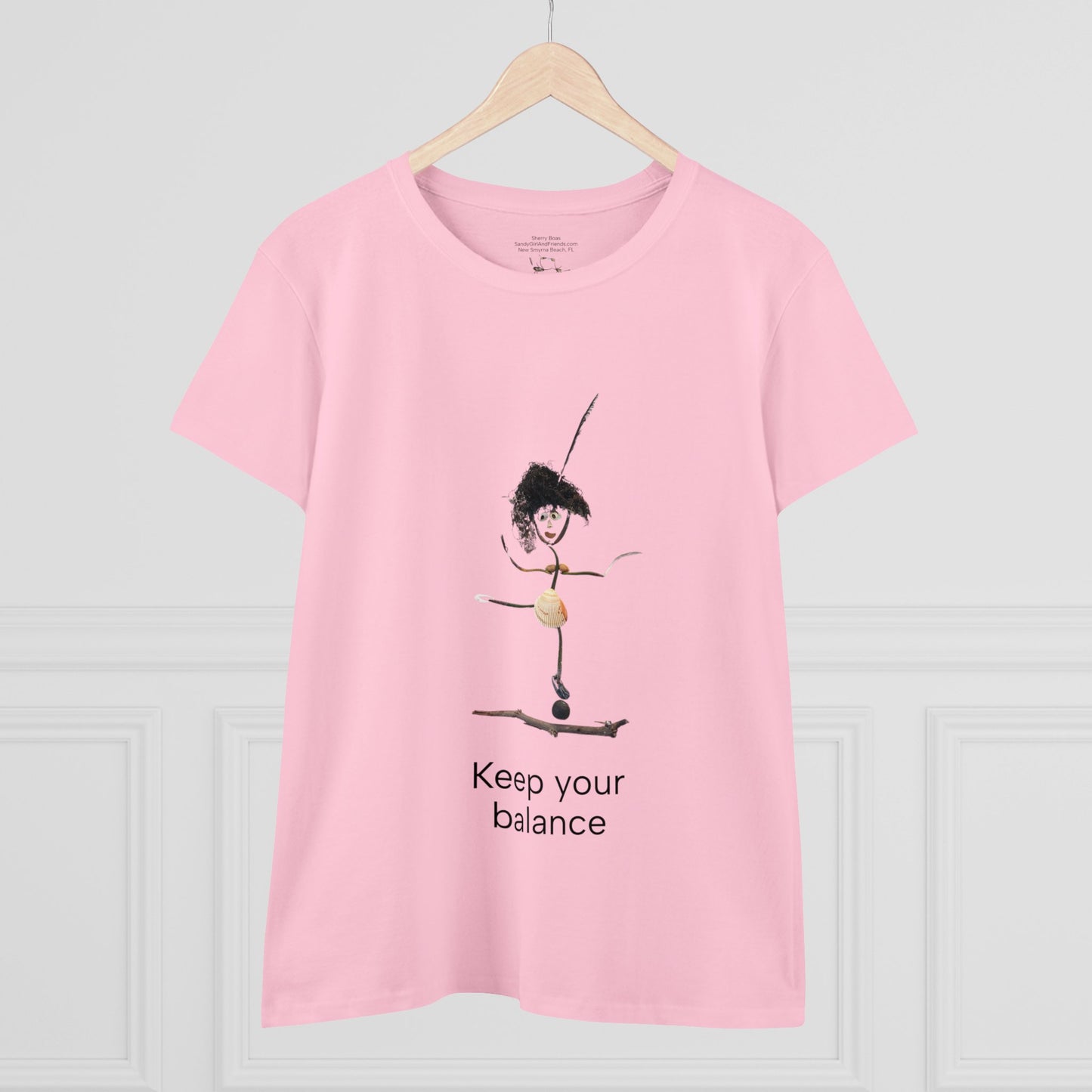 Keep Your Balance Women's Midweight Cotton Tee