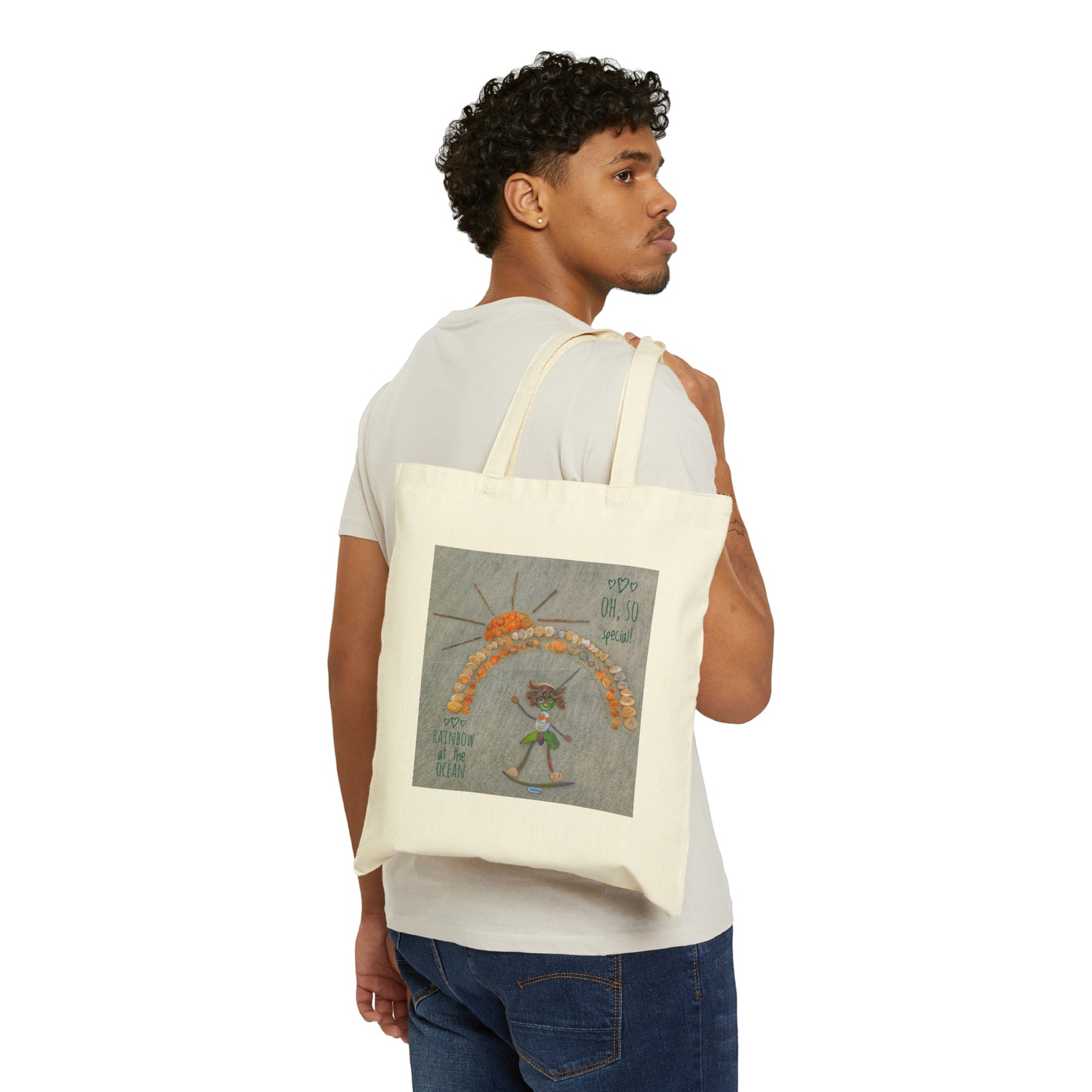 Under a Rainbow Cotton Canvas Tote Bag