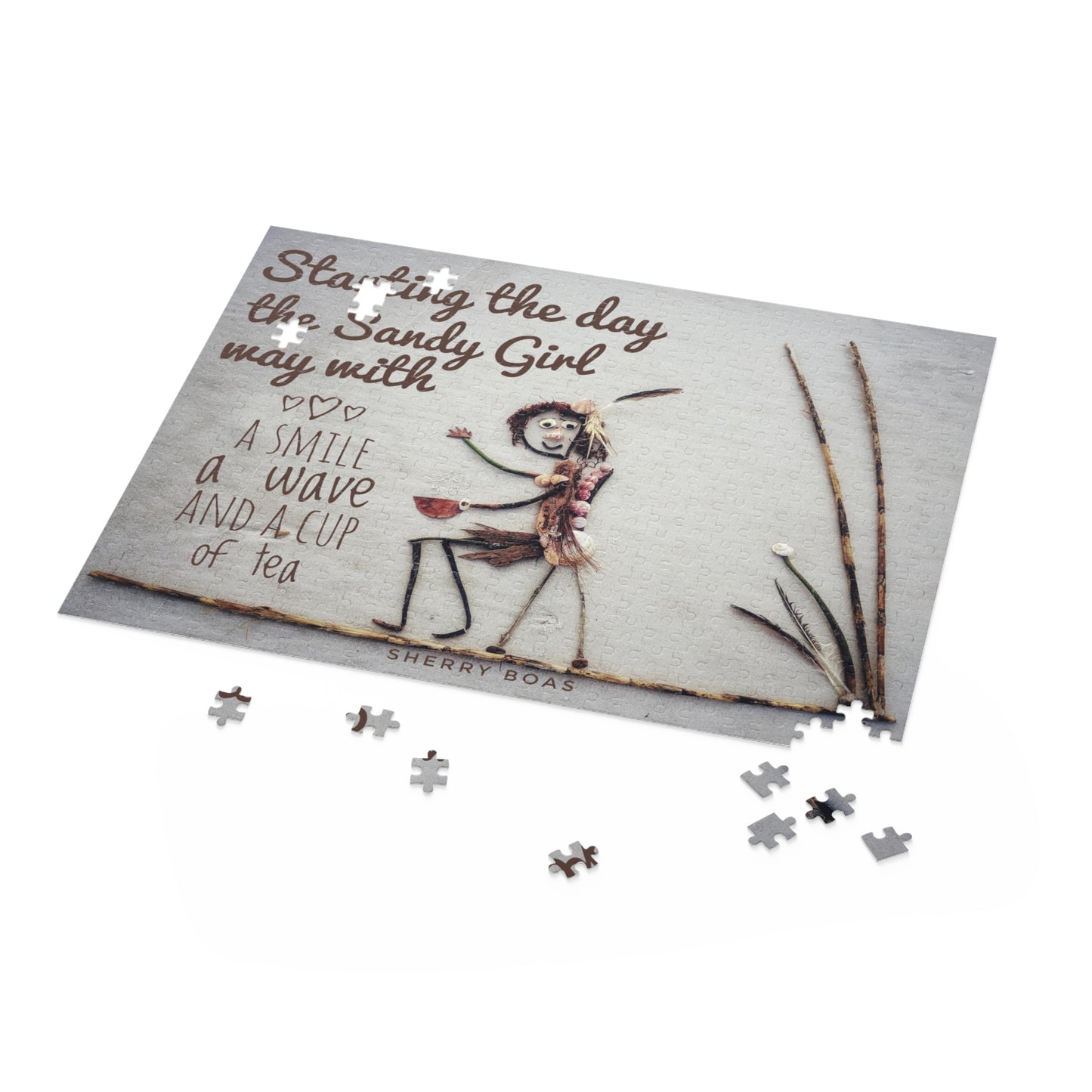 Starting the day the Sandy Girl way Puzzle (252 & 500-Piece Options)