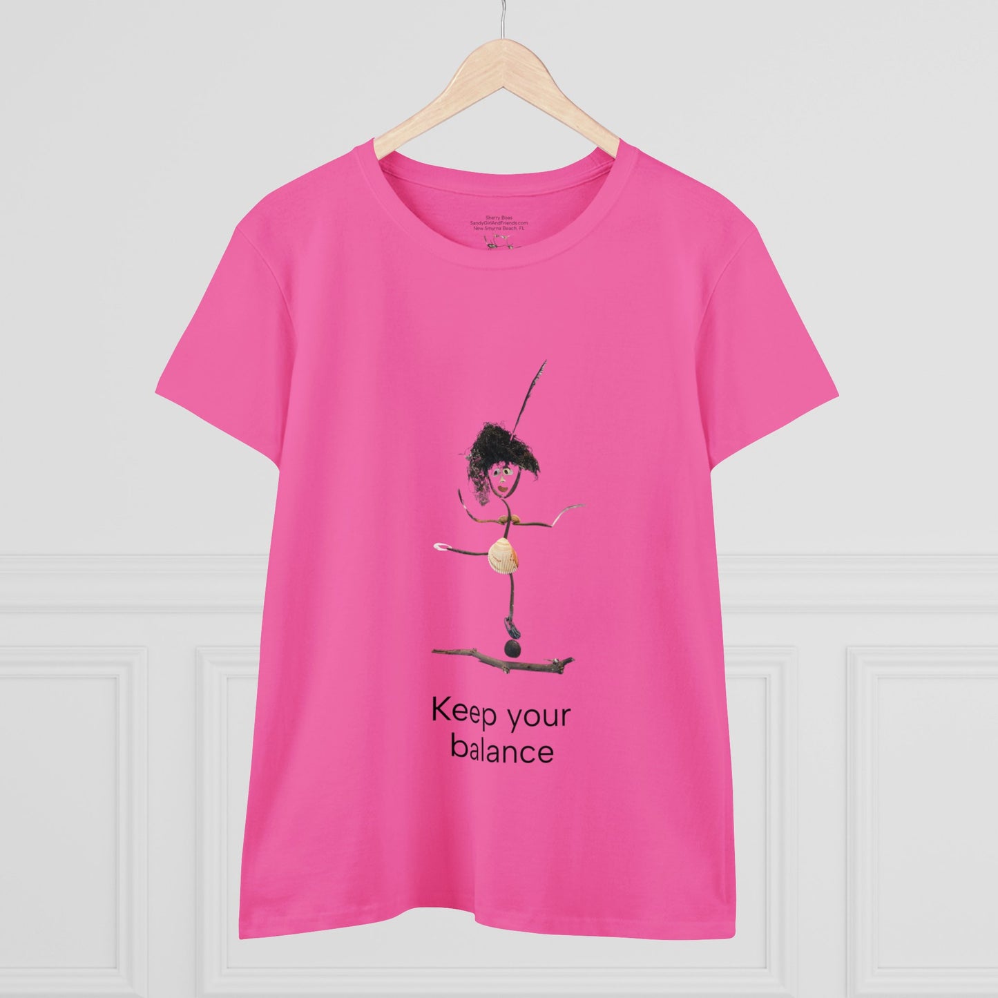 Keep Your Balance Women's Midweight Cotton Tee