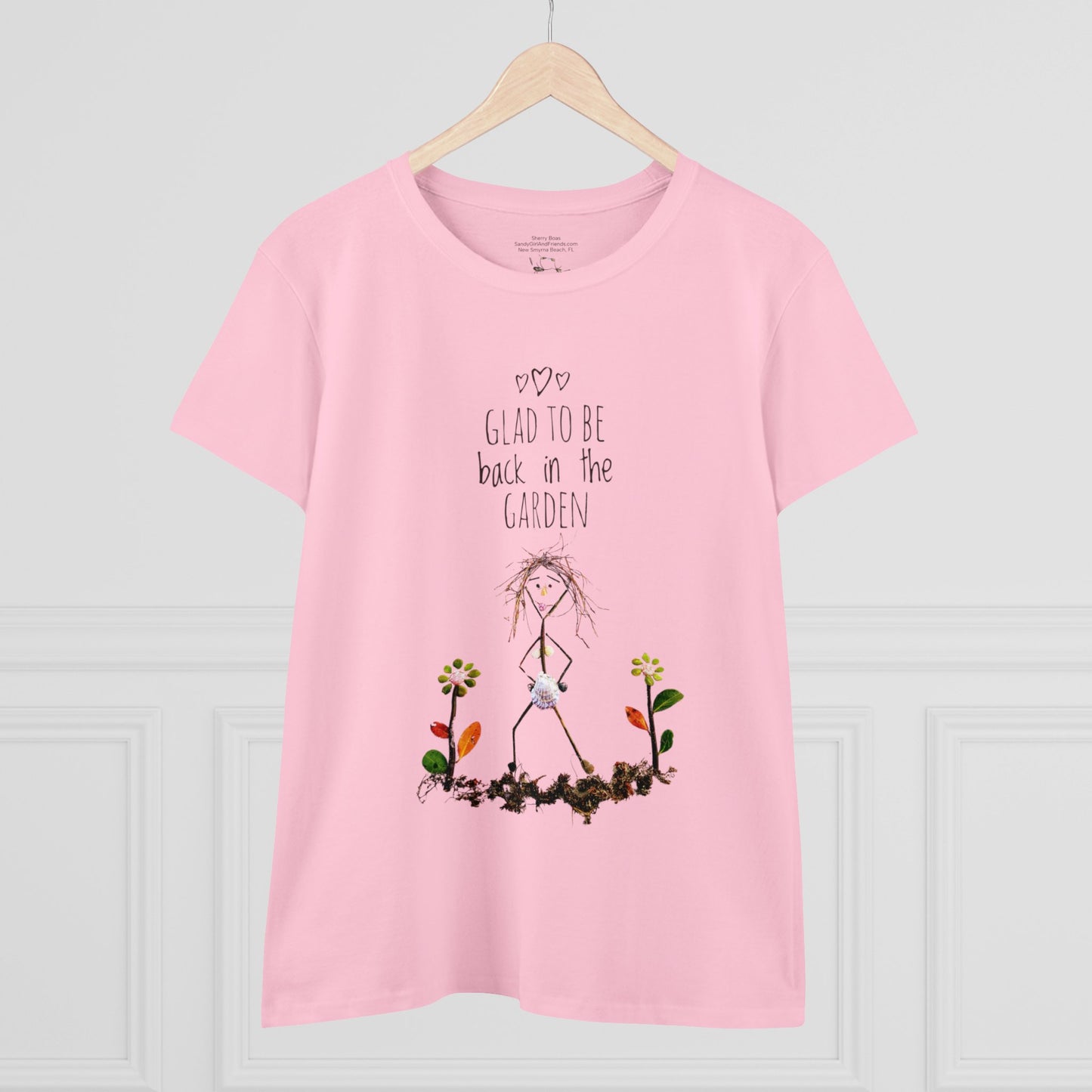 Glad To Be Back In The Garden Women's Midweight Cotton Tee