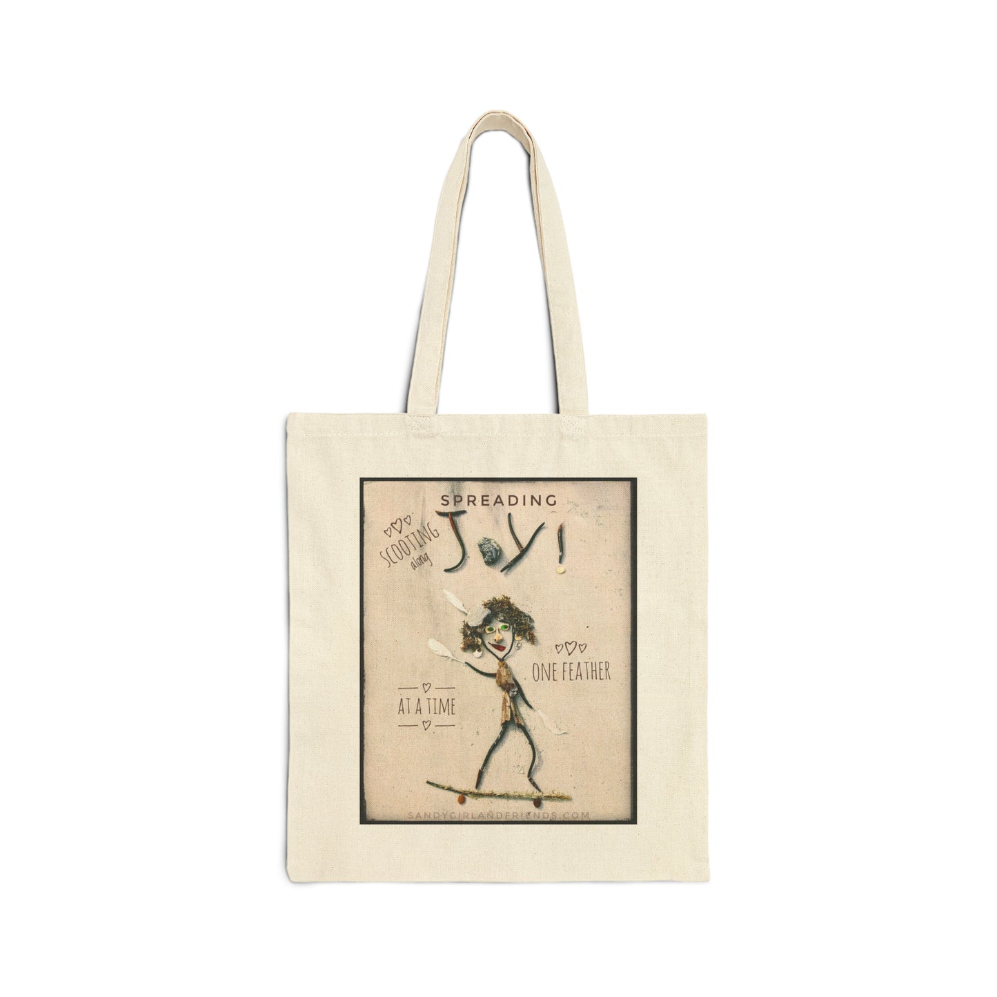 Spreading Joy Cotton Canvas Tote Bag