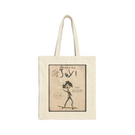 Spreading Joy Cotton Canvas Tote Bag