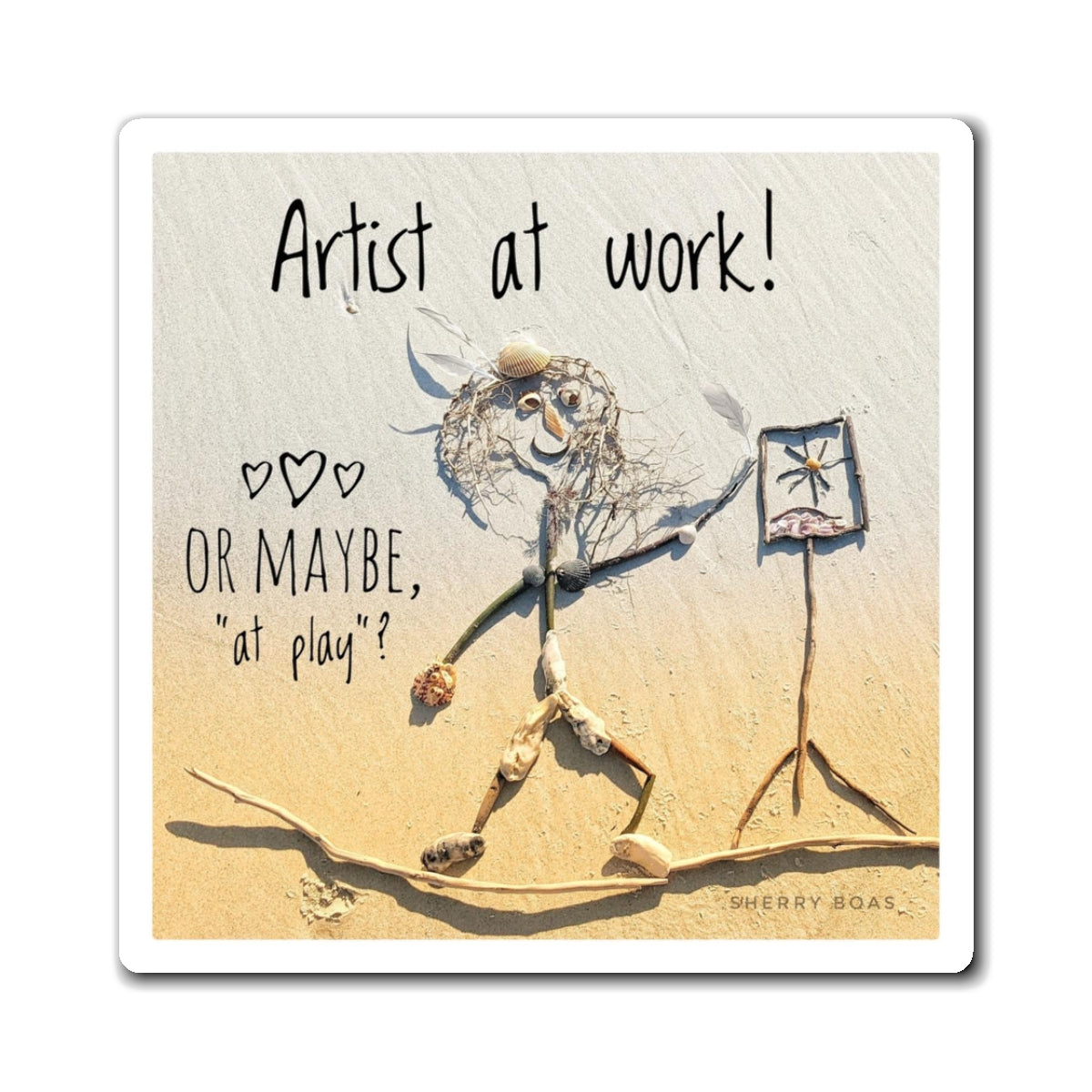 Artist At Work Magnet