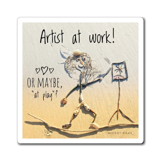 Artist At Work Magnet