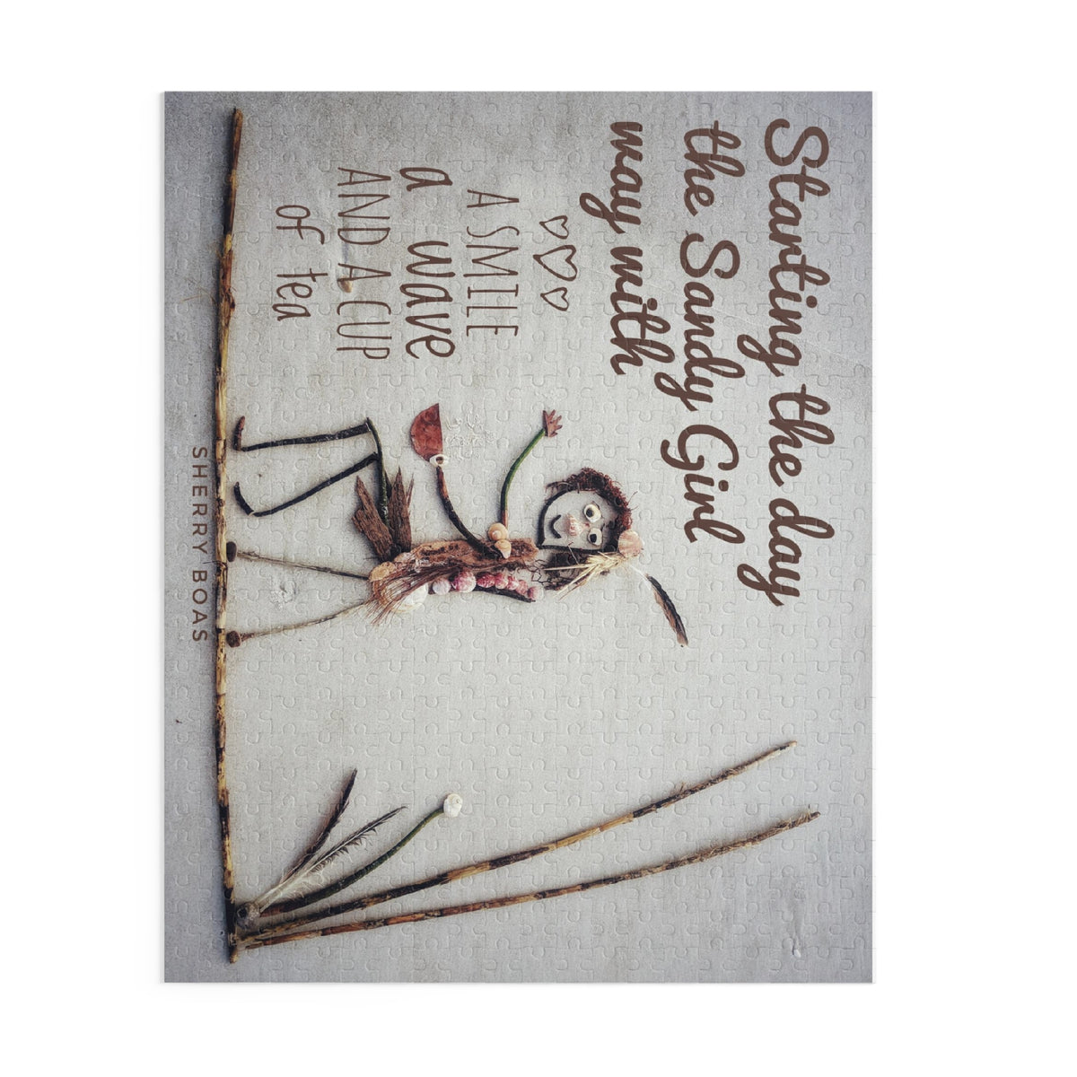 Starting The Day The Sandy Girl Way Puzzle (252 & 500-Piece Options)