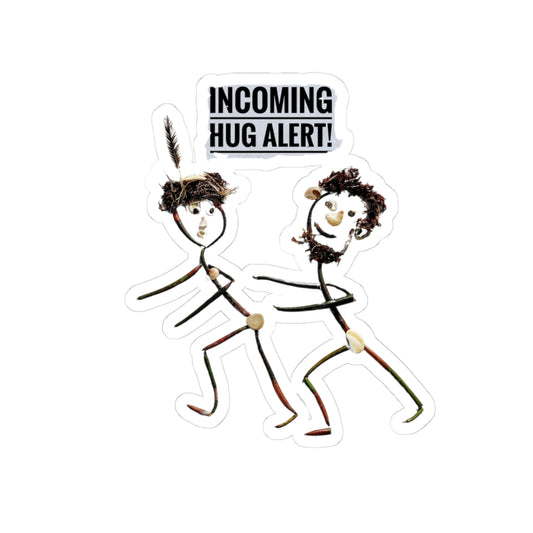Incoming Hug Alert Vinyl Sticker