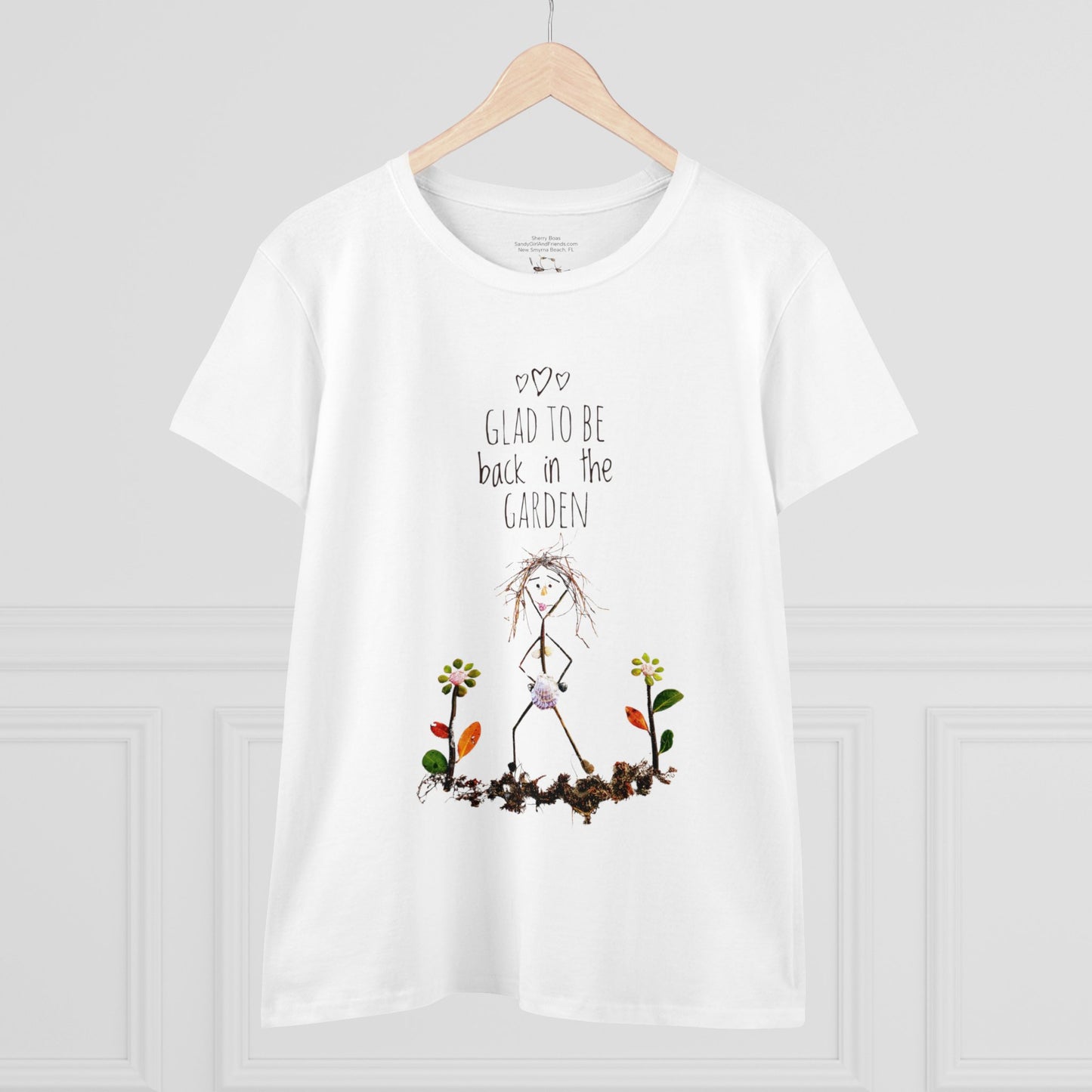 Glad To Be Back In The Garden Women's Midweight Cotton Tee