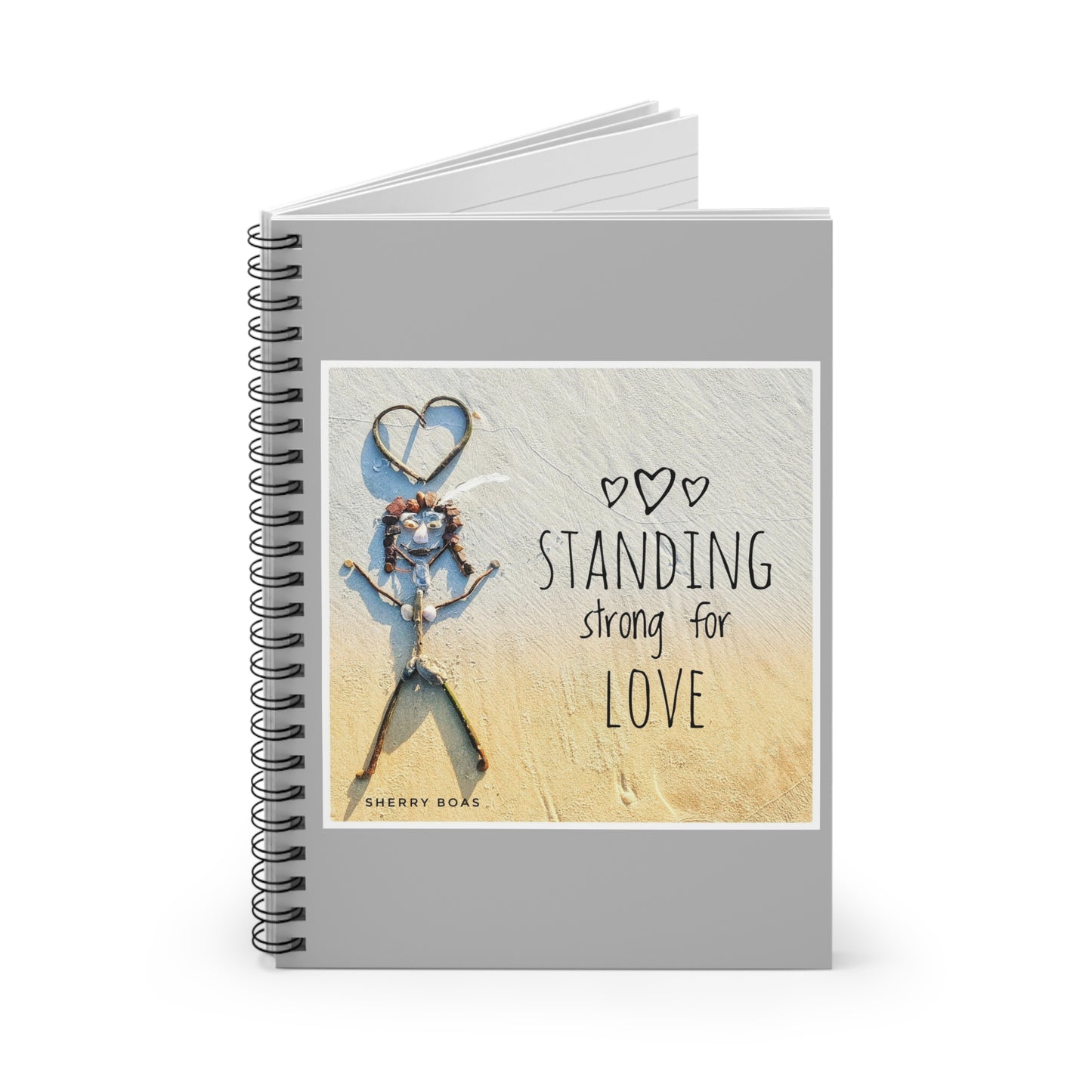 Standing Strong for love Spiral Notebook - Ruled Line