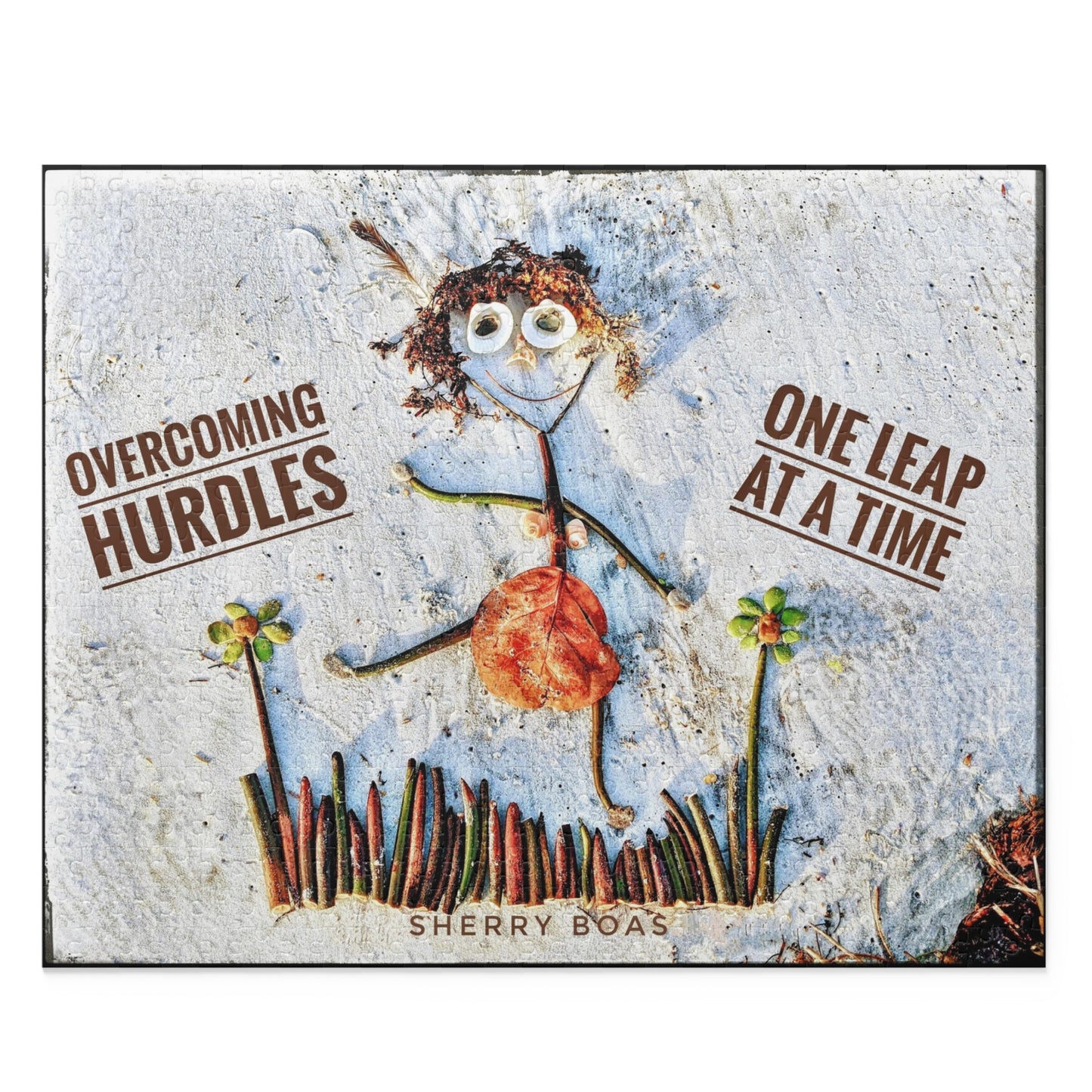 Overcoming Hurdles One Leap At A Time Puzzle (252 & 500-Piece Options)