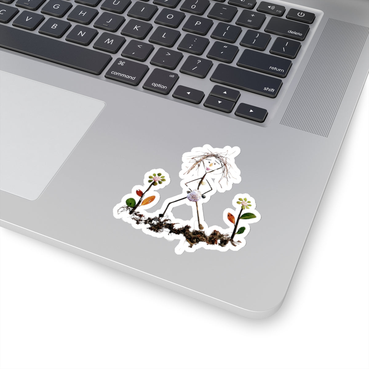 Shell Flowers Vinyl Sticker