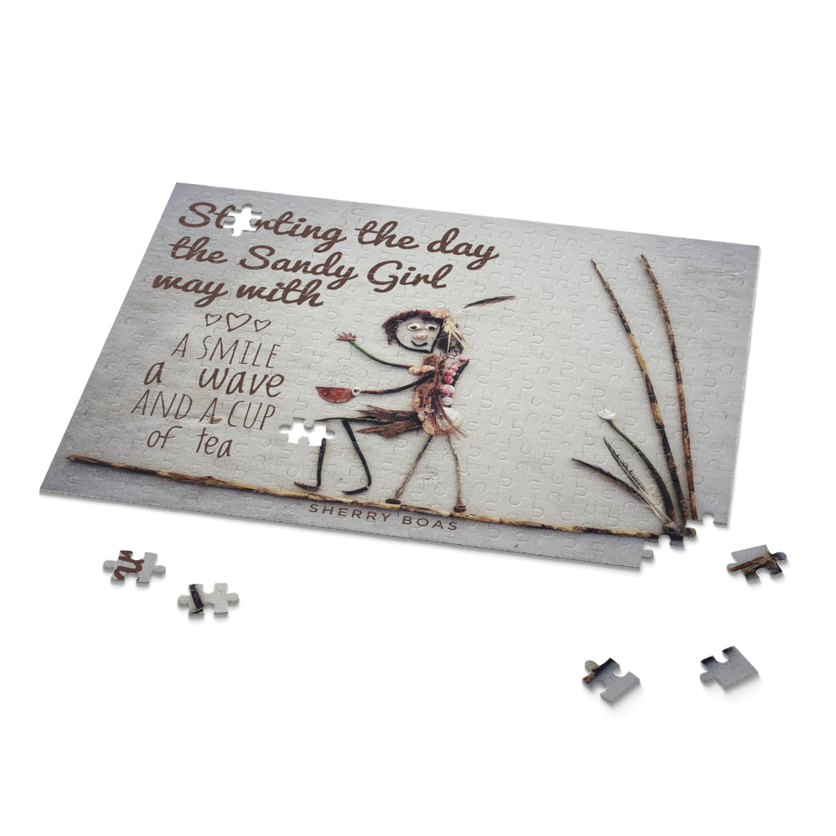 Starting The Day The Sandy Girl Way Puzzle (252 & 500-Piece Options)