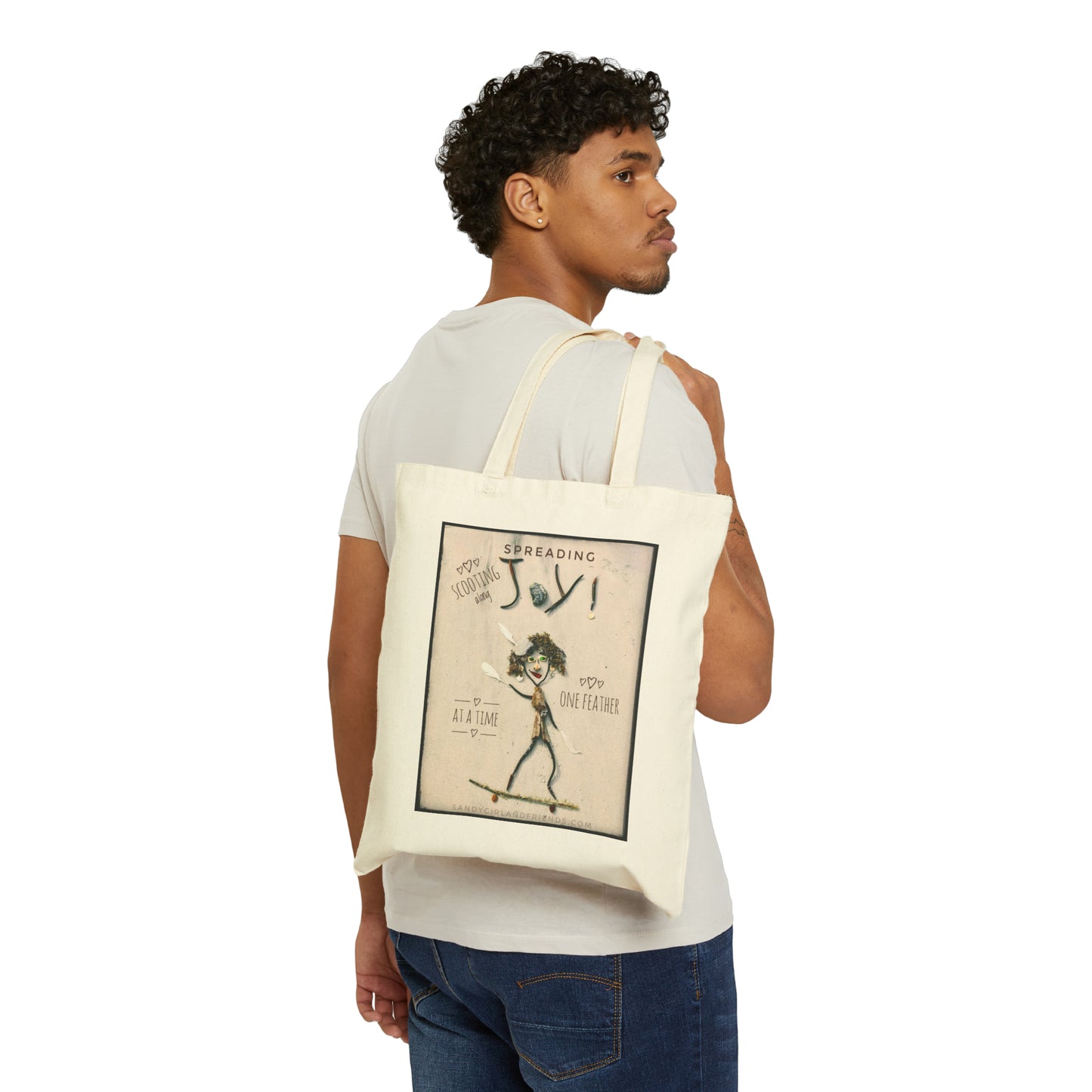 Spreading Joy Cotton Canvas Tote Bag