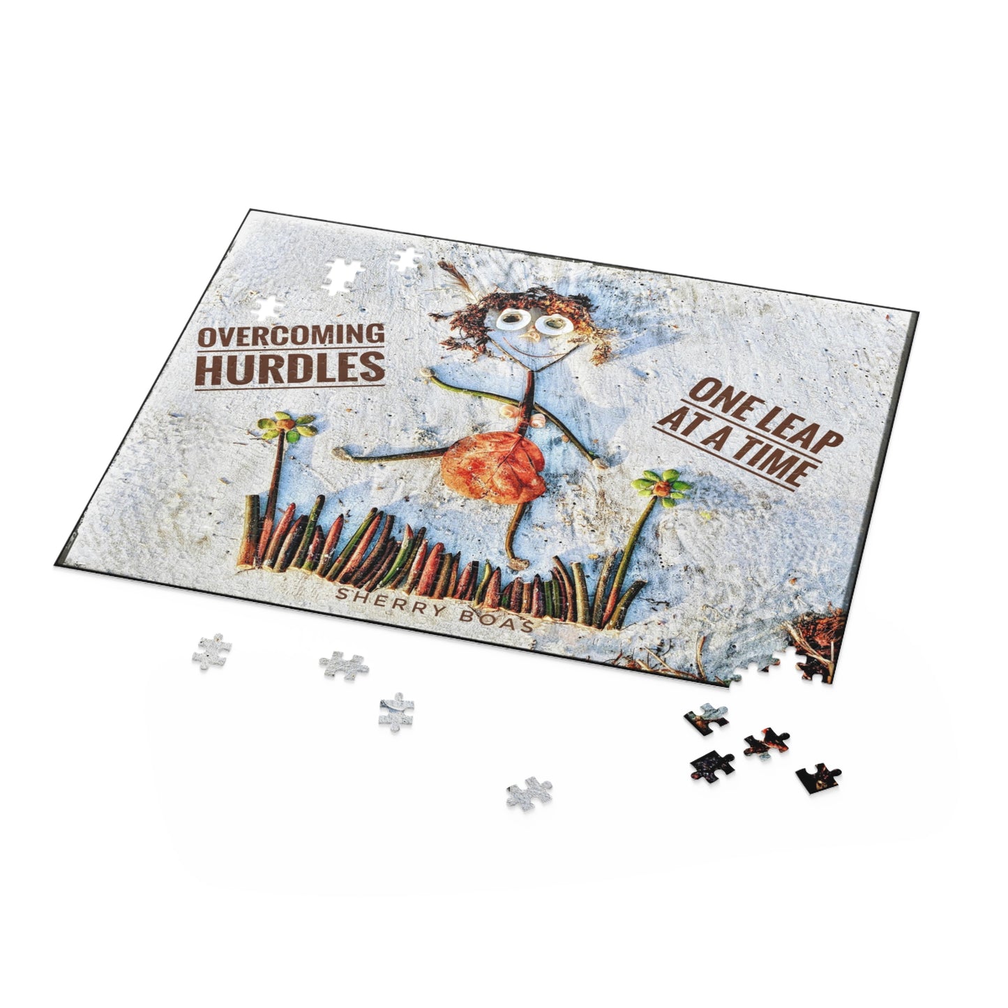 Overcoming Hurdles One Leap At A Time Puzzle (252 & 500-Piece Options)