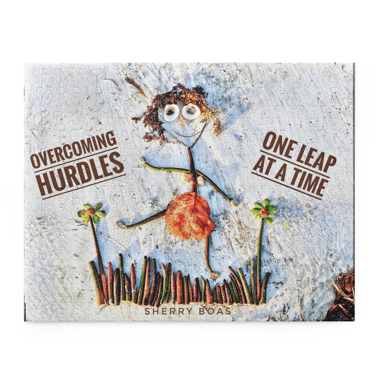 Overcoming Hurdles One Leap At A Time Puzzle (252 & 500-Piece Options)