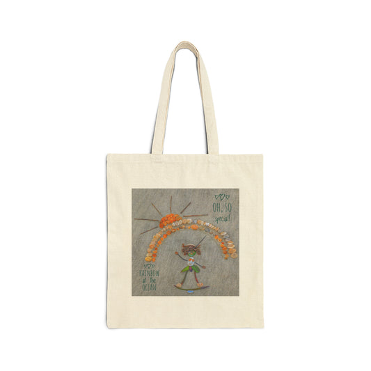 Under a Rainbow Cotton Canvas Tote Bag