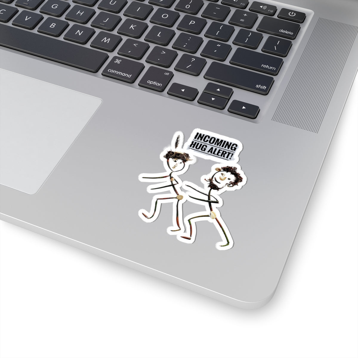 Incoming Hug Alert Vinyl Sticker